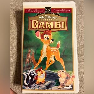 Limited Edition 55th Anniversary Walt Disney’s Masterpiece Bambi VHS Tape
